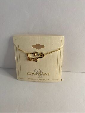 Covenant Gold Elephant Pendant Necklace